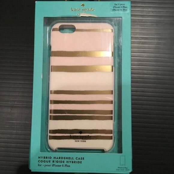 Kate Spade Capri Stripe Hardshell iPhone 6+ (G) - Picture 1 of 6